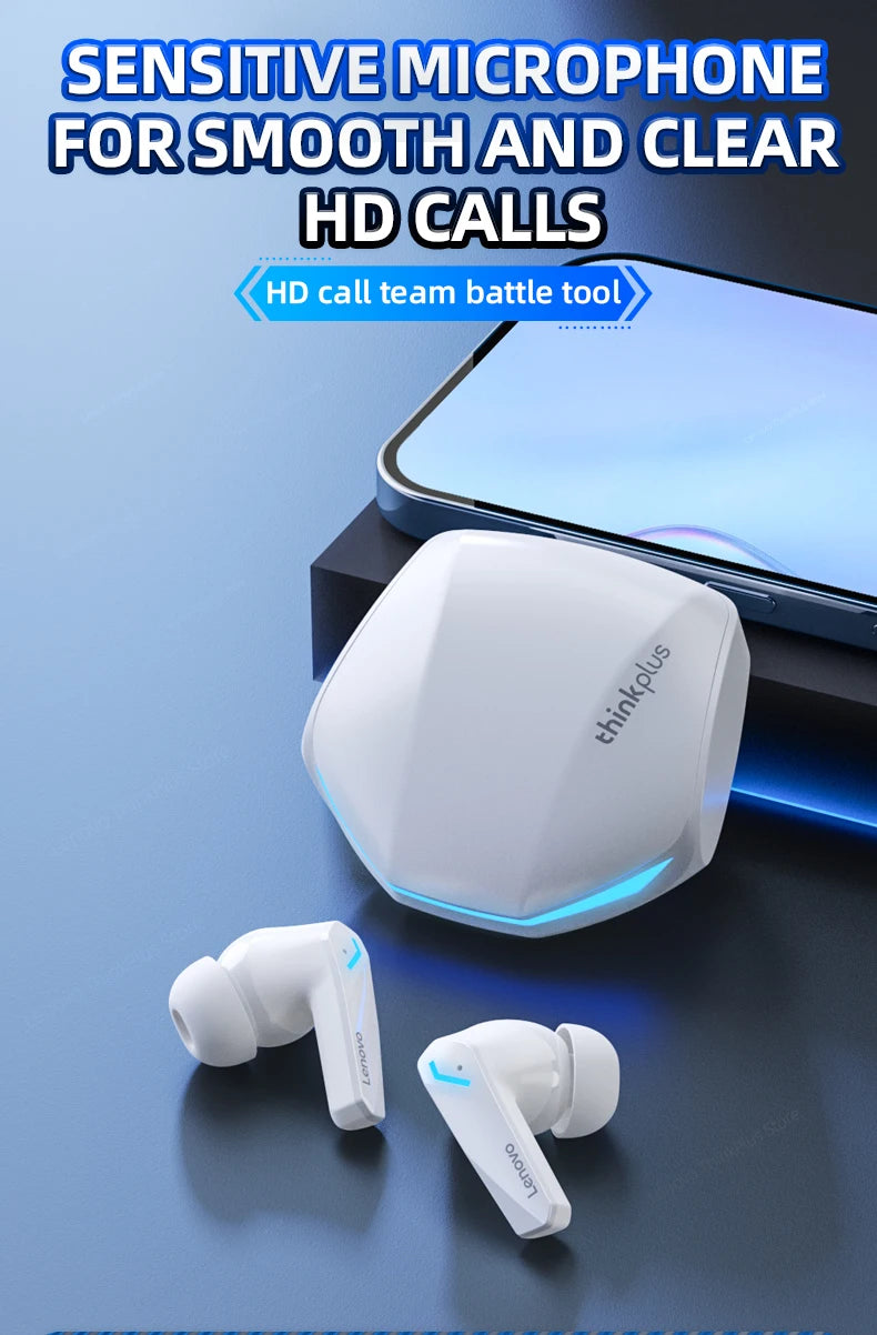 Lenovo GM2 PRO New Bluetooth 5.3 Headset Sports Running True Wireless In Ear Gaming Low Latency Dual Mode Music Headphones