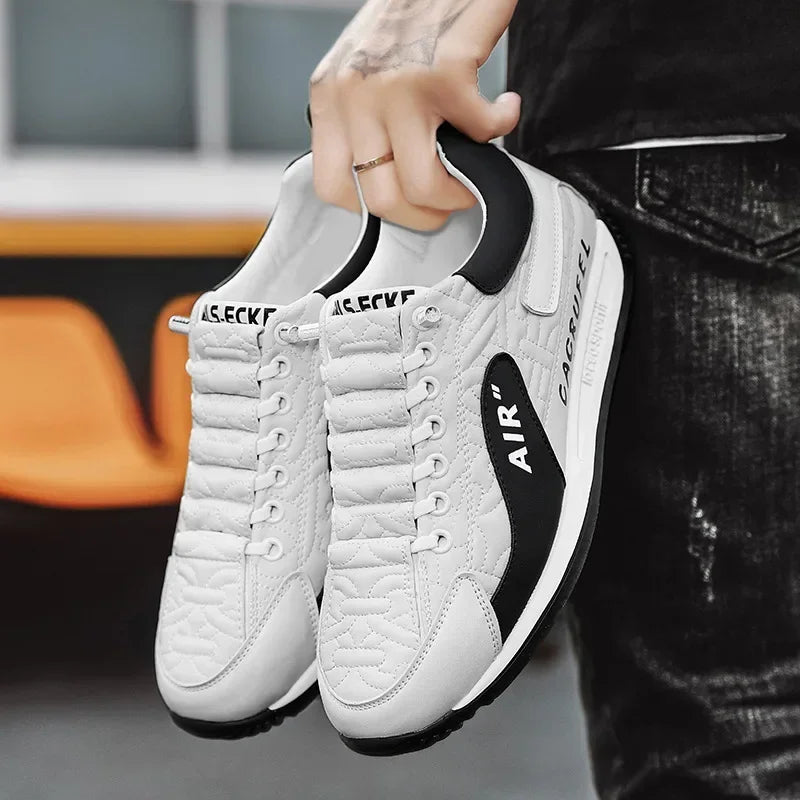 Men's Casual Thick Soled Sneakers Breathable Shoes New Autumn Men Slip on Antiskid Walking Flats Shoes Fashion Vulcanized Shoes