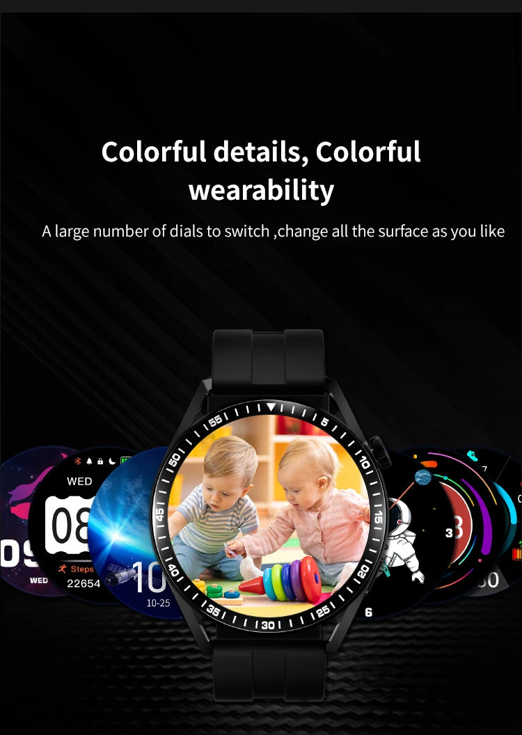 New GPS Smart Watch GT4 for Men Women AMOLED 360*360 HD Screen Heart Rate DIY Face Bluetooth Call SmartWatch NFC GT4 Pro 2024