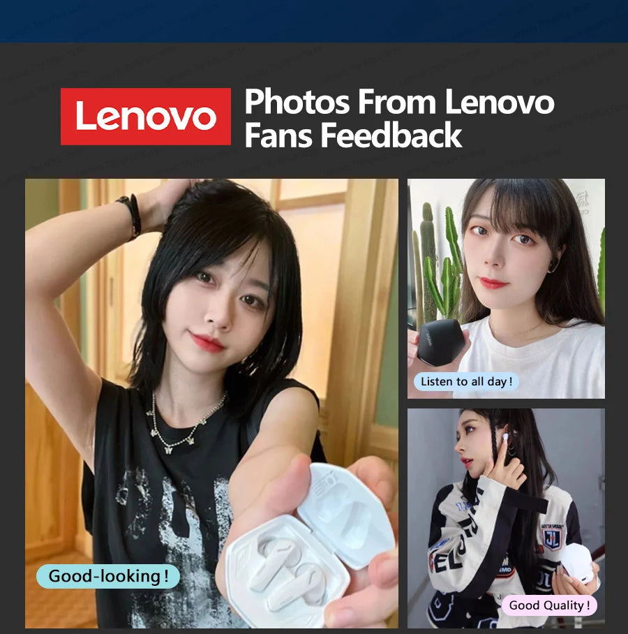 Lenovo GM2 PRO New Bluetooth 5.3 Headset Sports Running True Wireless In Ear Gaming Low Latency Dual Mode Music Headphones