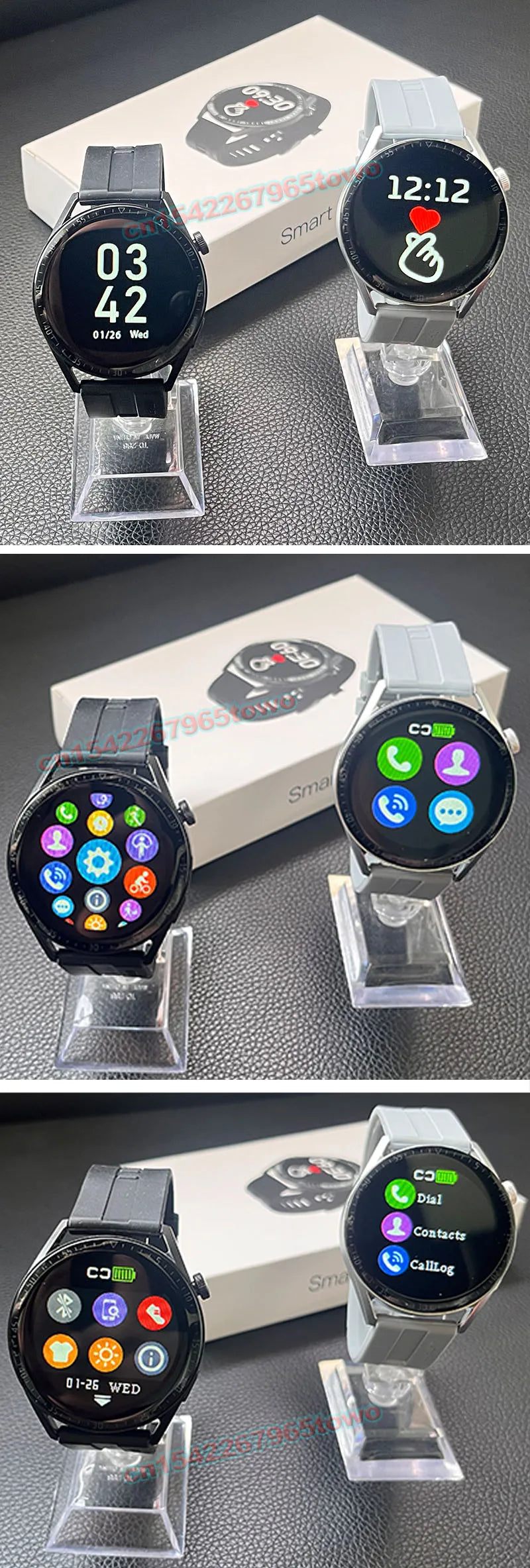 New GPS Smart Watch GT4 for Men Women AMOLED 360*360 HD Screen Heart Rate DIY Face Bluetooth Call SmartWatch NFC GT4 Pro 2024