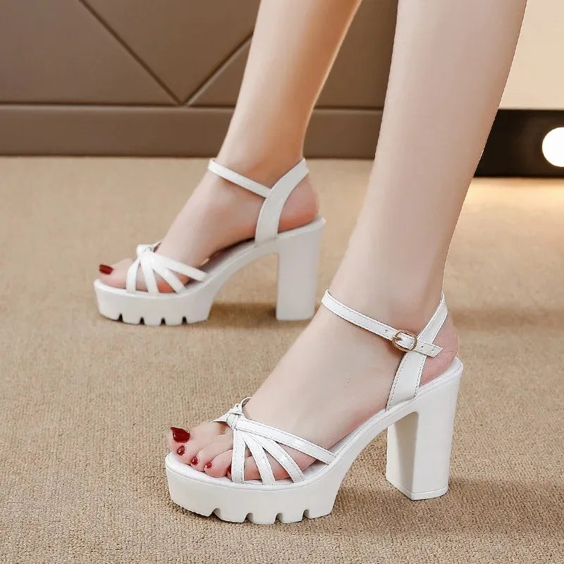 Fish Mouth Ladies Shoes for Women 2024 Comfortable Super-high Heel Sandals Fashion Summer Women's Sandals Woman